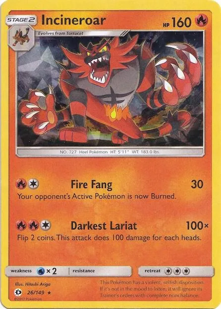 Incineroar (Cracked Ice Holo) #26 – XY Trainer Kit: Sylveon & Noivern