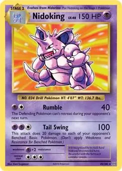 Nidoking (XY Evolutions) #45 – XY Trainer Kit: Sylveon & Noivern