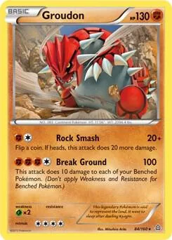 Groudon (XY Primal Clash) #84 – XY Trainer Kit: Sylveon & Noivern