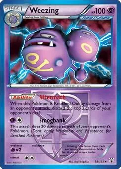 Weezing (BW Plasma Storm) #58 – XY Trainer Kit: Sylveon & Noivern