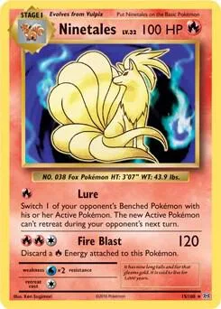 Ninetales (XY Evolutions) (Non-Holo) #15 – XY Trainer Kit: Sylveon & Noivern
