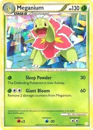 Meganium (Cracked Ice Holo) #26 – XY Trainer Kit: Sylveon & Noivern