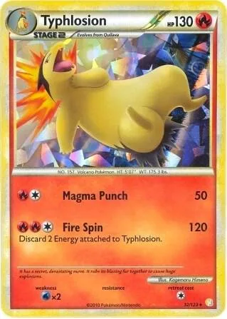 Typhlosion (Cracked Ice Holo) #32 – XY Trainer Kit: Sylveon & Noivern