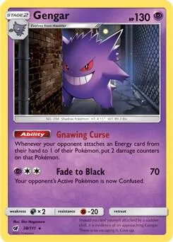 Gengar (Prerelease Kit Exclusive) #38 – XY Trainer Kit: Sylveon & Noivern