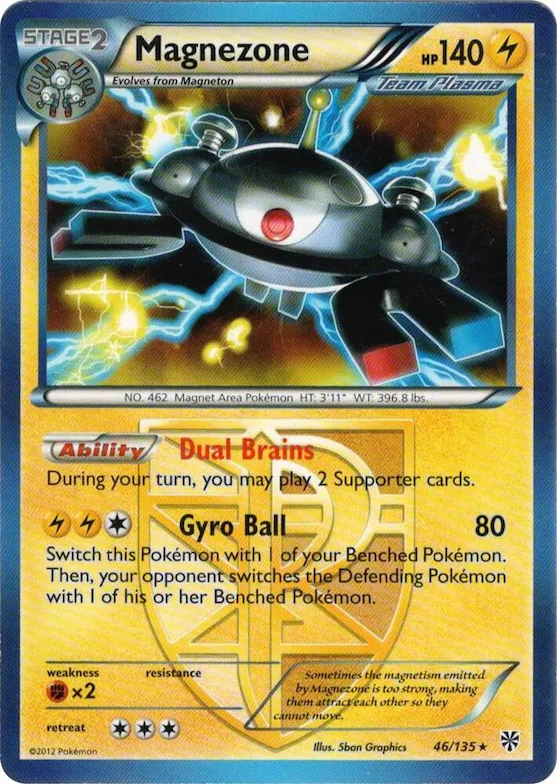 Magnezone (Team Plasma) #46 – XY Trainer Kit: Sylveon & Noivern