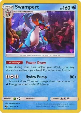 Swampert (SM Celestial Storm) #35 – XY Trainer Kit: Sylveon & Noivern