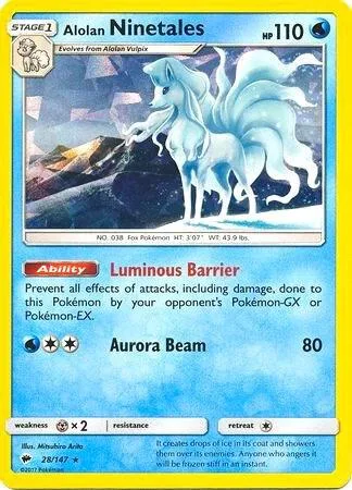 Alolan Ninetales (Cracked Ice Holo) #28 – XY Trainer Kit: Sylveon & Noivern