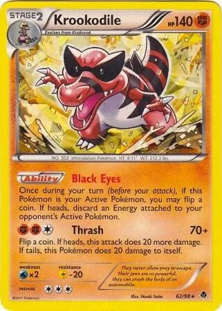 Krookodile (BW Emerging Powers) #62 – XY Trainer Kit: Sylveon & Noivern