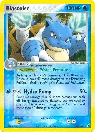 Blastoise (EX Crystal Guardians) #14 – XY Trainer Kit: Sylveon & Noivern