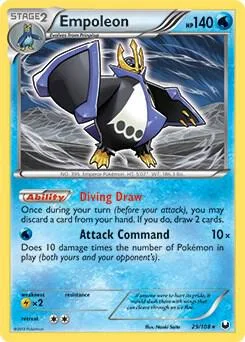 Empoleon (Battle Arena Deck Exclusive) #29 – XY Trainer Kit: Sylveon & Noivern
