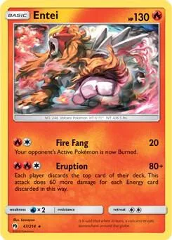 Entei (SM Lost Thunder) #47 – XY Trainer Kit: Sylveon & Noivern