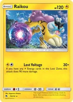 Raikou (SM Lost Thunder) #79 – XY Trainer Kit: Sylveon & Noivern