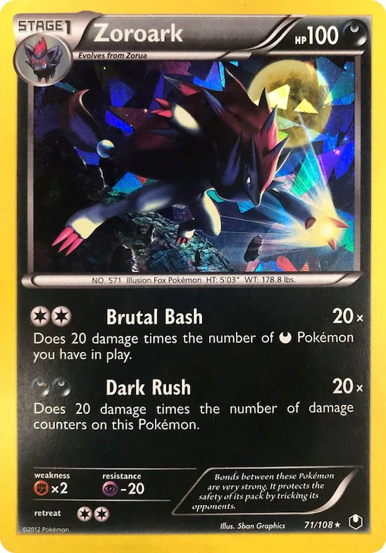 Zoroark (Cracked Ice Holo) #71 – XY Trainer Kit: Sylveon & Noivern