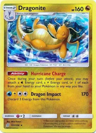 Dragonite (Cracked Ice Holo) #151 – XY Trainer Kit: Sylveon & Noivern