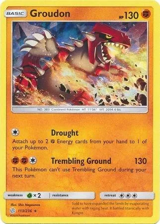 Groudon (Cracked Ice Holo) #113 – XY Trainer Kit: Sylveon & Noivern