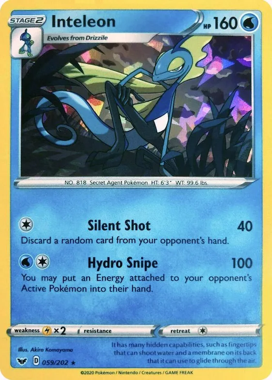 Inteleon (Cracked Ice Holo) #59 – XY Trainer Kit: Sylveon & Noivern