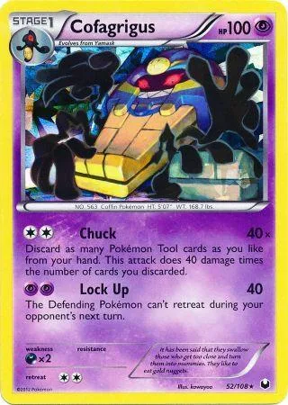 Cofagrigus (Cracked Ice Holo) #52 – XY Trainer Kit: Sylveon & Noivern