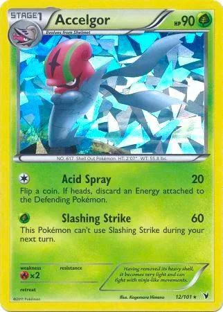 Accelgor (Cracked Ice Holo) #12 – XY Trainer Kit: Sylveon & Noivern
