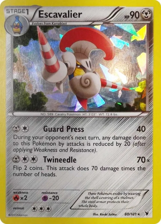 Escavalier (Cracked Ice Holo) #80 – XY Trainer Kit: Sylveon & Noivern
