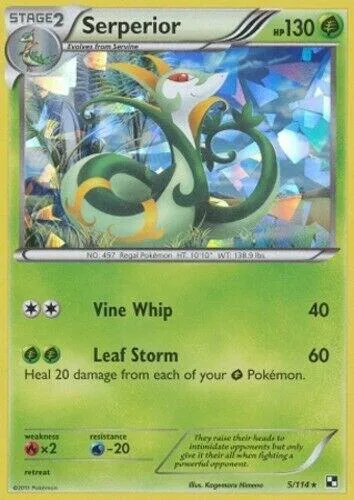 Serperior (Cracked Ice Holo) #5 – XY Trainer Kit: Sylveon & Noivern