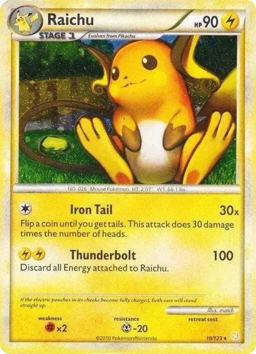 Raichu (Cracked Ice Holo) #10 – XY Trainer Kit: Sylveon & Noivern