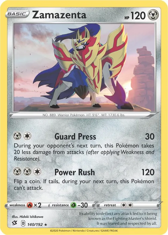 Zamazenta (Cracked Ice Holo) #140 – XY Trainer Kit: Sylveon & Noivern