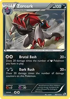 Zoroark #90 – XY Trainer Kit: Sylveon & Noivern