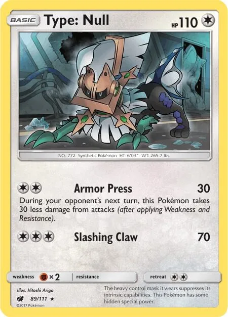Type: Null (SM Crimson Invasion) #89 – XY Trainer Kit: Sylveon & Noivern