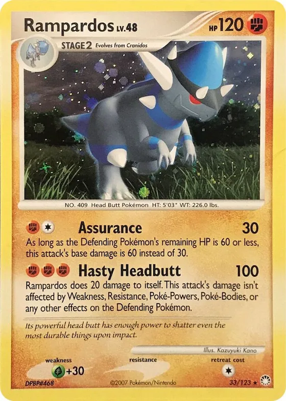 Rampardos (Cosmos Holo) #33 – XY Trainer Kit: Sylveon & Noivern