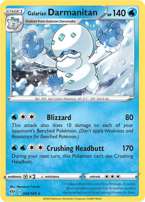 Galarian Darmanitan (Cracked Ice Holo) #44 – XY Trainer Kit: Sylveon & Noivern