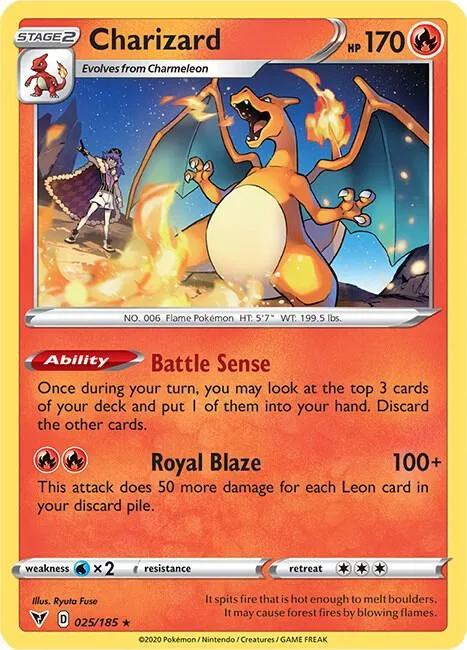 Charizard (Cracked Ice Holo) #25 – XY Trainer Kit: Sylveon & Noivern