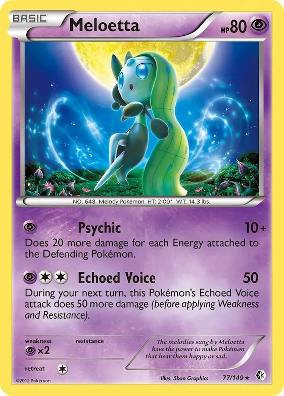 Meloetta (Boundaries Crossed) #77 – XY Trainer Kit: Sylveon & Noivern