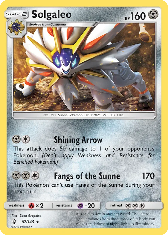 Solgaleo (Water Web Holo) #87 – XY Trainer Kit: Sylveon & Noivern