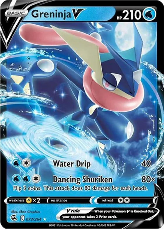 Greninja V (Non-Holo) #73 – XY Trainer Kit: Sylveon & Noivern