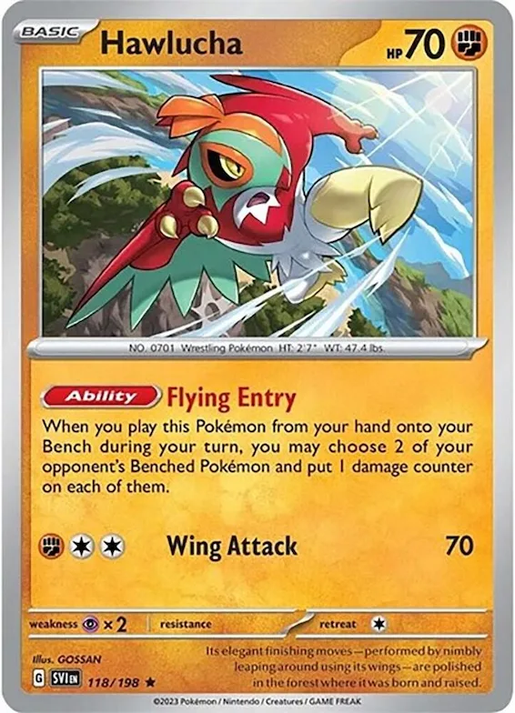 Hawlucha #118 – XY Trainer Kit: Sylveon & Noivern