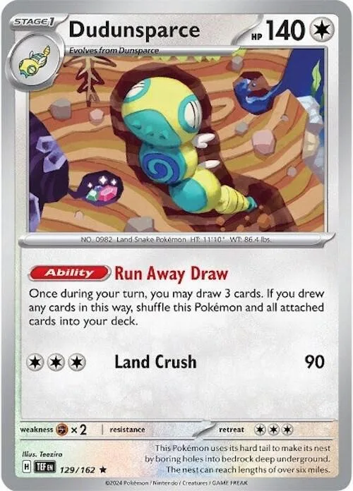 Dudunsparce (Non-Holo) #129 – XY Trainer Kit: Sylveon & Noivern