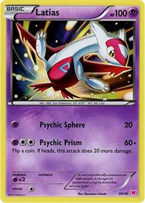 Latias (#30 Holo) #30 – XY Trainer Kit: Sylveon & Noivern
