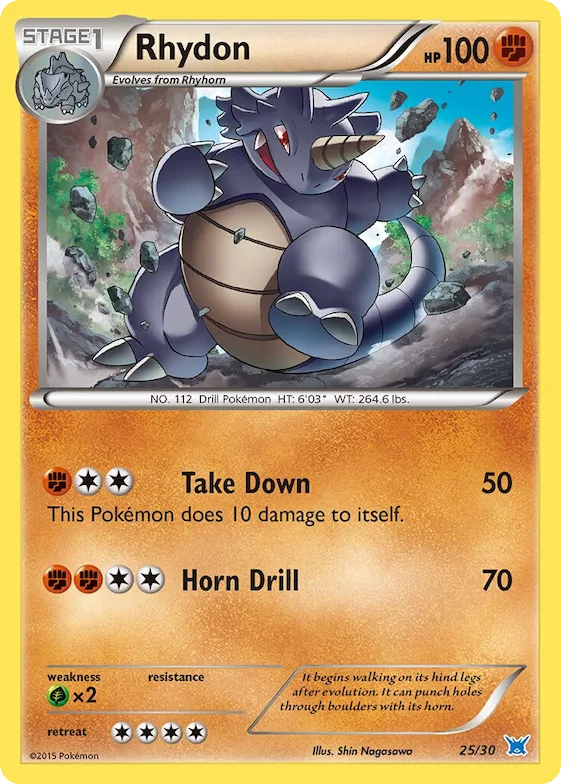 Rhydon (#25) #25 – XY Trainer Kit: Sylveon & Noivern