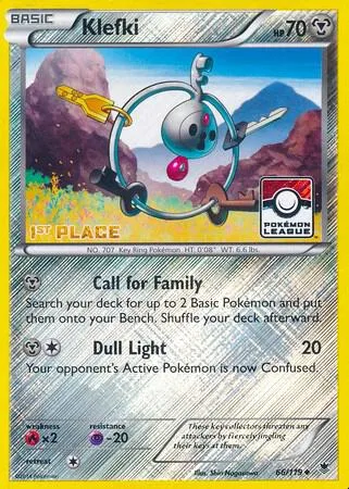 Klefki - 66/119 (Pokemon League) [1st Place] #66 – XY Trainer Kit: Sylveon & Noivern