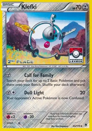 Klefki - 66/119 (Pokemon League) [2nd Place] #66 – XY Trainer Kit: Sylveon & Noivern