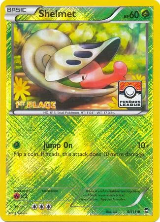 Shelmet - 8/111 (Pokemon League) [1st Place] #8 – XY Trainer Kit: Sylveon & Noivern