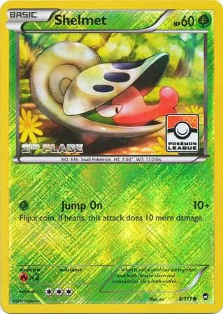 Shelmet - 8/111 (Pokemon League) [2nd Place] #8 – XY Trainer Kit: Sylveon & Noivern