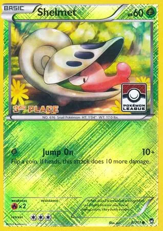 Shelmet - 8/111 (Pokemon League) [3rd Place] #8 – XY Trainer Kit: Sylveon & Noivern