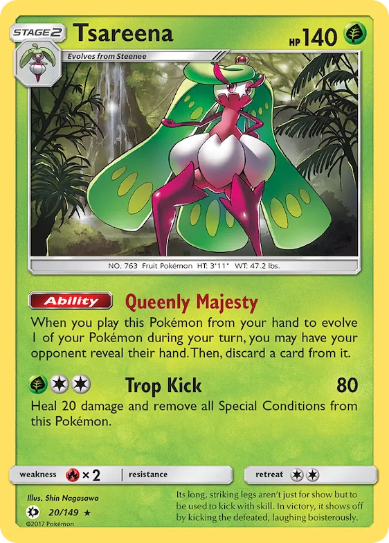 Tsareena - 20/149 (League Challenge) [1st Place] #20 – XY Trainer Kit: Sylveon & Noivern