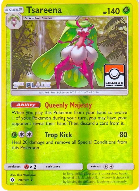Tsareena - 20/149 (League Challenge) [2nd Place] #20 – XY Trainer Kit: Sylveon & Noivern