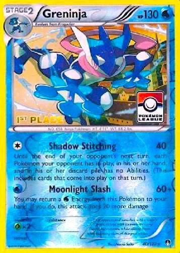 Greninja - 40/122 (Pokemon League) [1st Place] #40 – XY Trainer Kit: Sylveon & Noivern