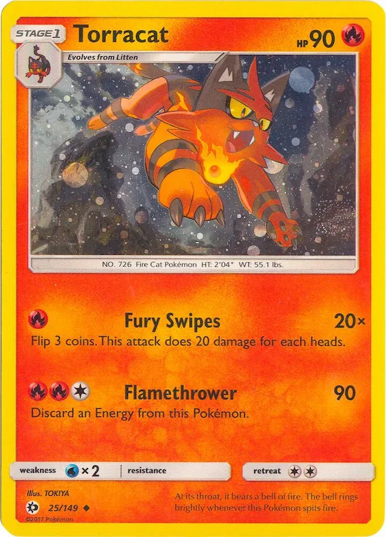 Torracat (Cosmos Holo) #25 – XY Trainer Kit: Sylveon & Noivern