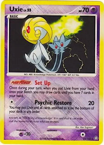 Uxie (League Promo) #43 – XY Trainer Kit: Sylveon & Noivern