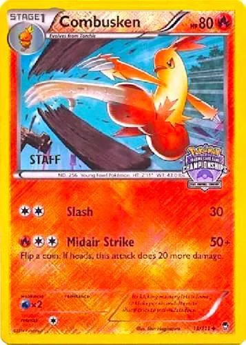 Combusken - 13/111 (Arena Cup Championships) [Staff] #13 – XY Trainer Kit: Sylveon & Noivern