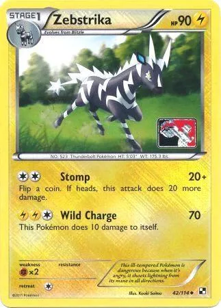 Zebstrika (League Promo) #42 – XY Trainer Kit: Sylveon & Noivern